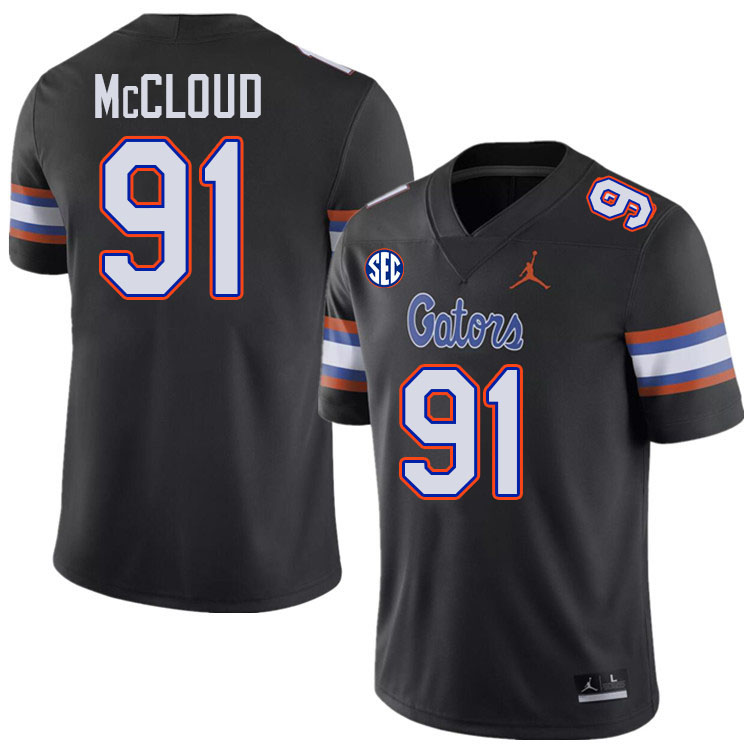 Florida Gators #91 Jeramiah McCloud College Football Jerseys Stitched-Black